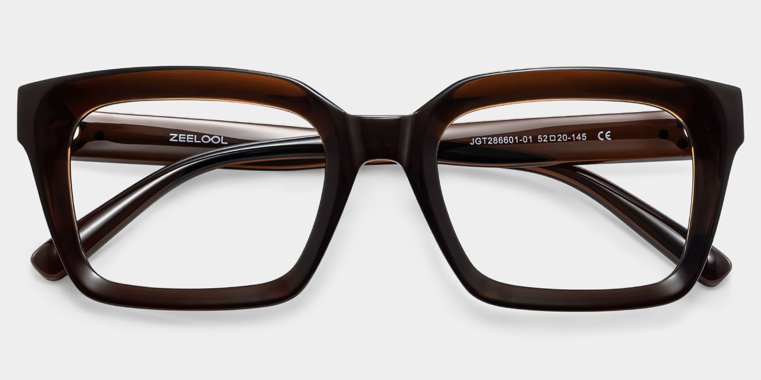 Marley Lunettes rectangulaires marron foncé TR902
