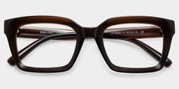Lunettes rectangulaires marron foncé TR902