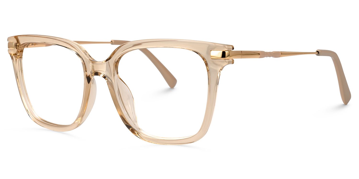 Jacqui Carré Beige Lunettes1