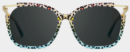 Carré Léopard Bleu TR90 Solaire0