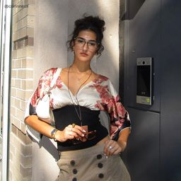 Zoe Carré Vert Lunettes8