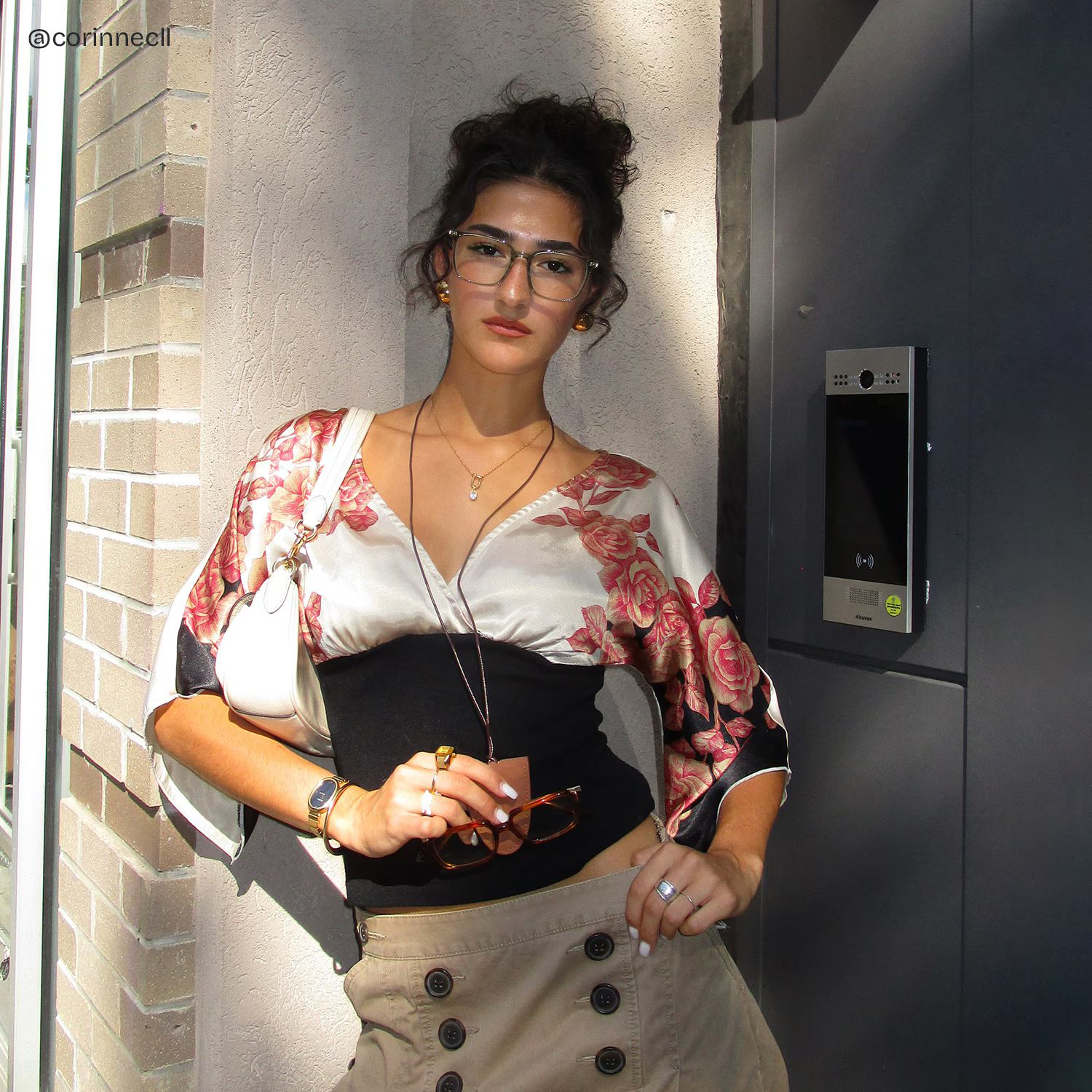 Zoe Carré Vert Lunettes8