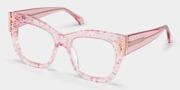 Minfia Carré Rose Lunettes3