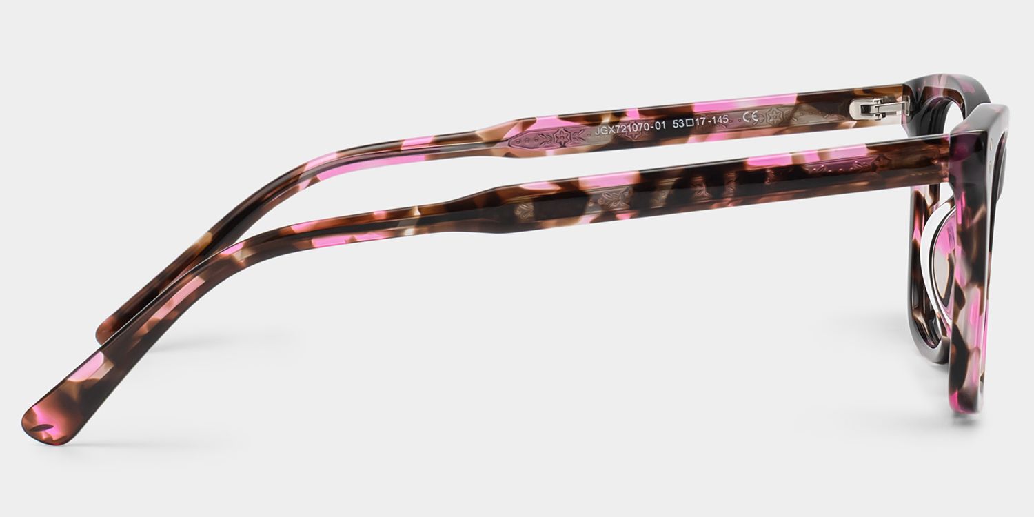 Tyler Papillon Acétate Tortue Rose Lunettes3