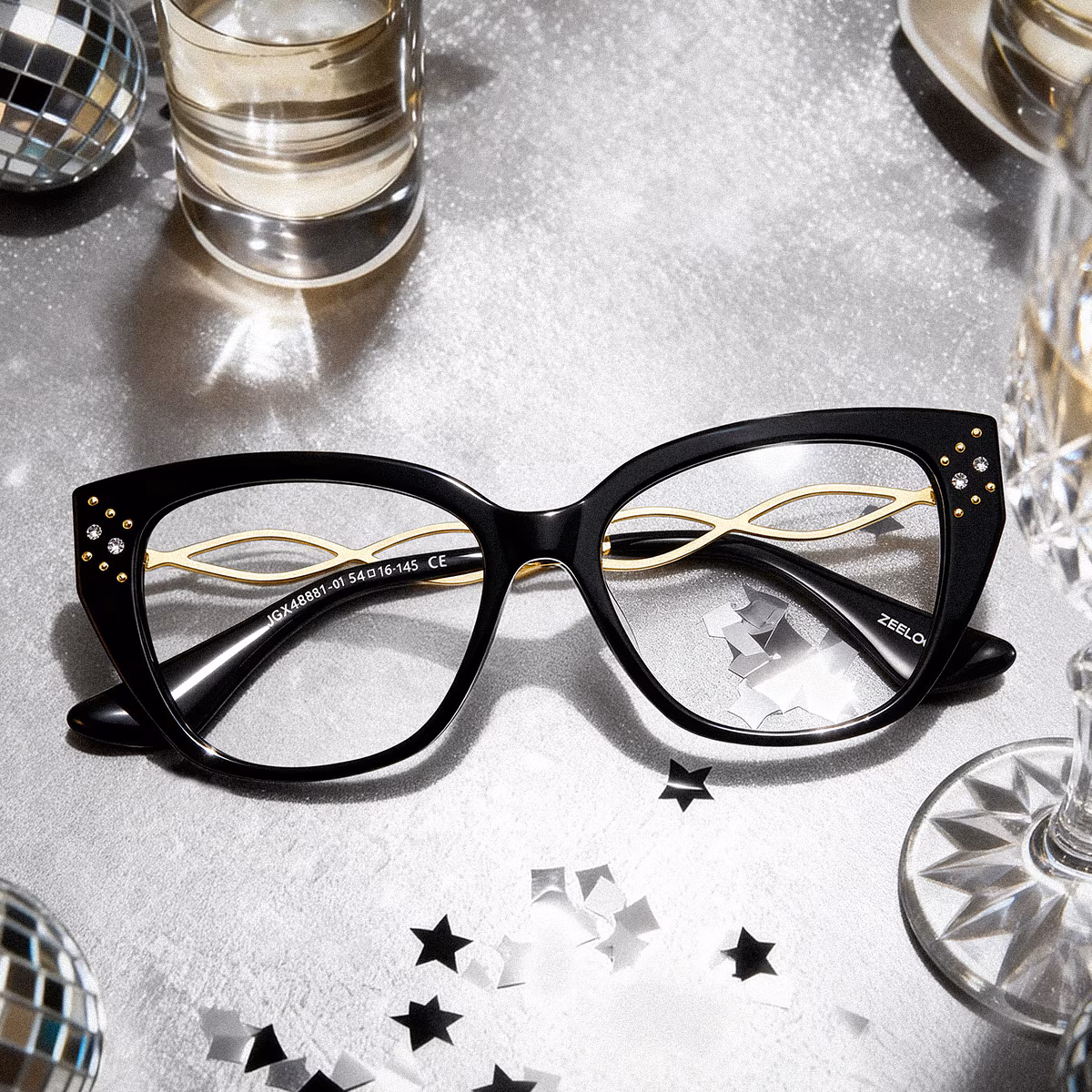 Alma Papillon Noir Lunettes