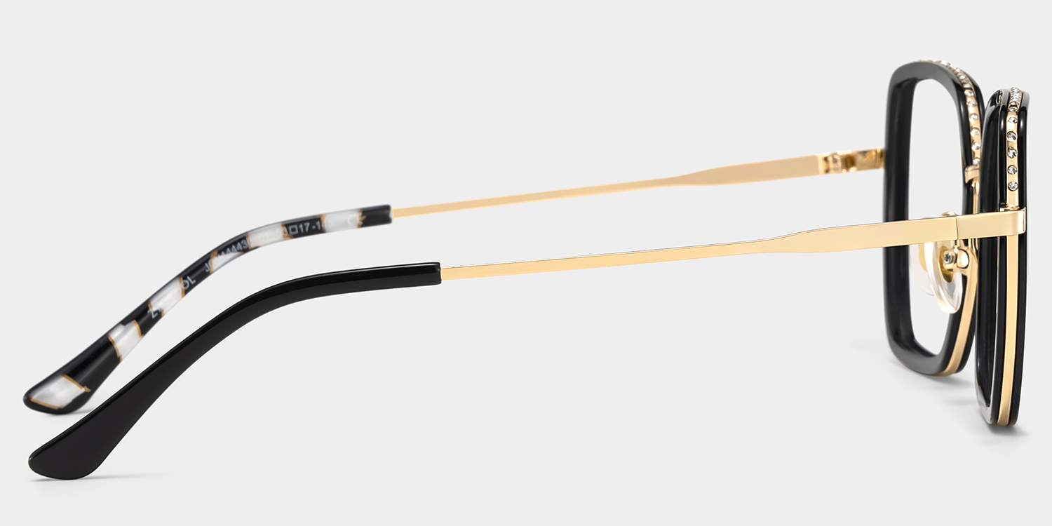 Fiona Carré Noir Lunettes5