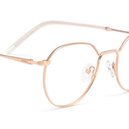 Lunettes géométriques dorées Thea6