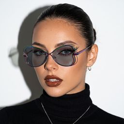 Aretha Irisé Géométrique lunettes de soleil4