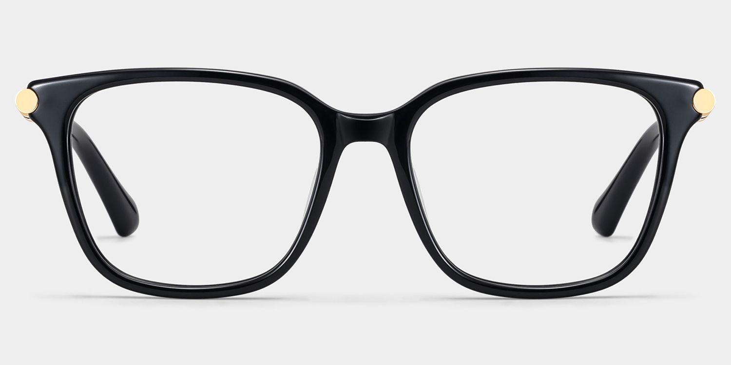 Delilah Carré Noir Lunettes0