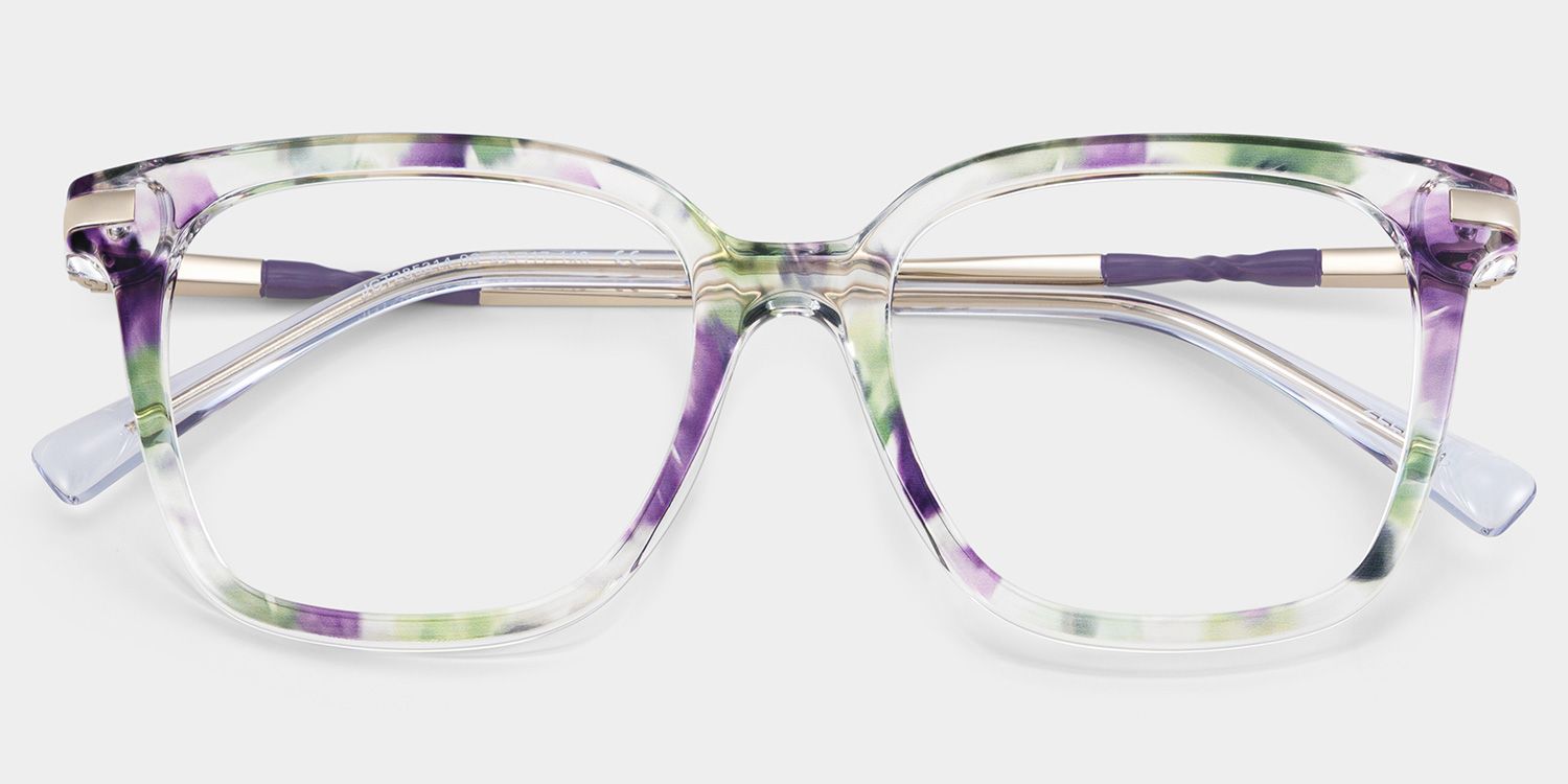 Jacqui Carré Floral TR90 Lunettes1