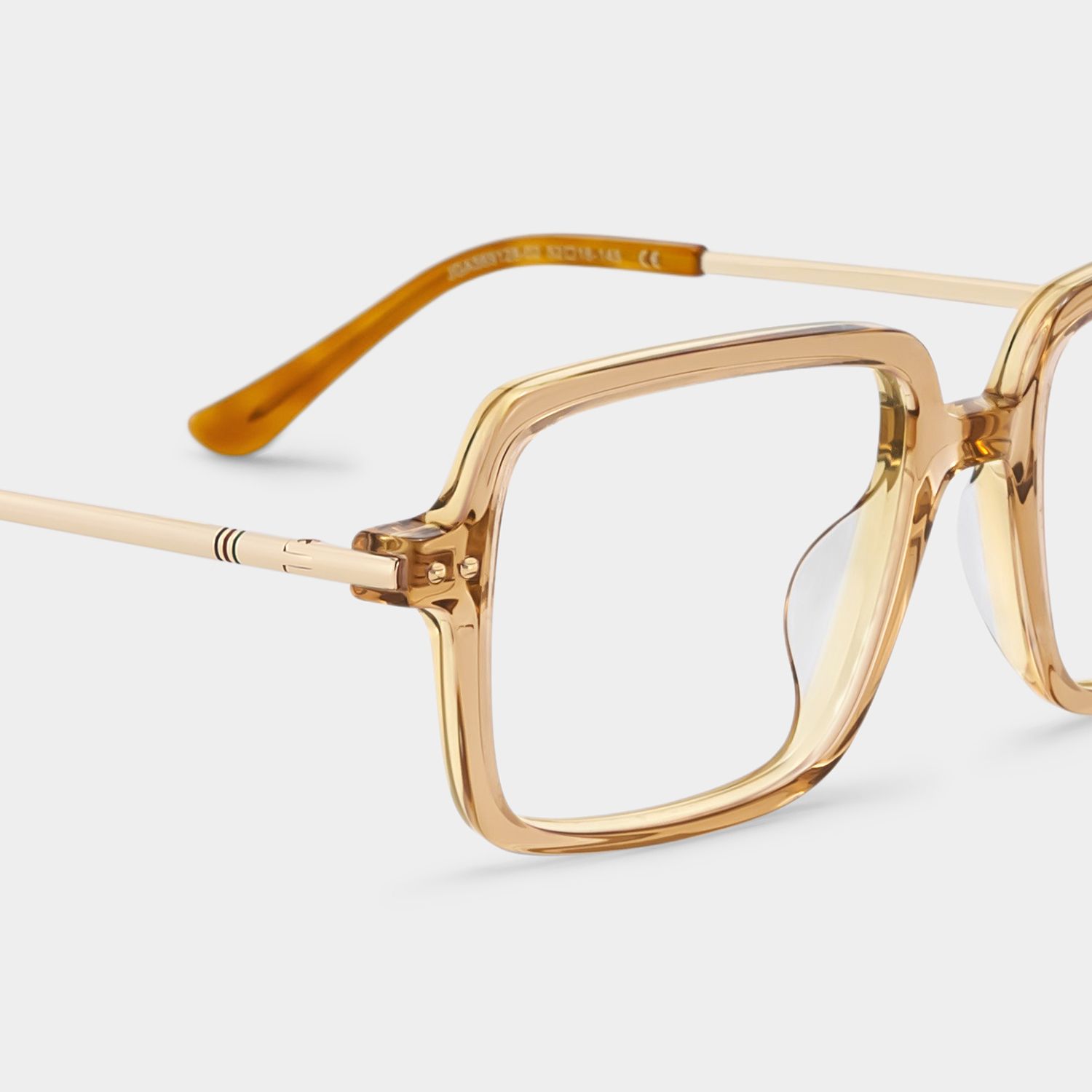 Asher Marron Rectangle Lunettes4