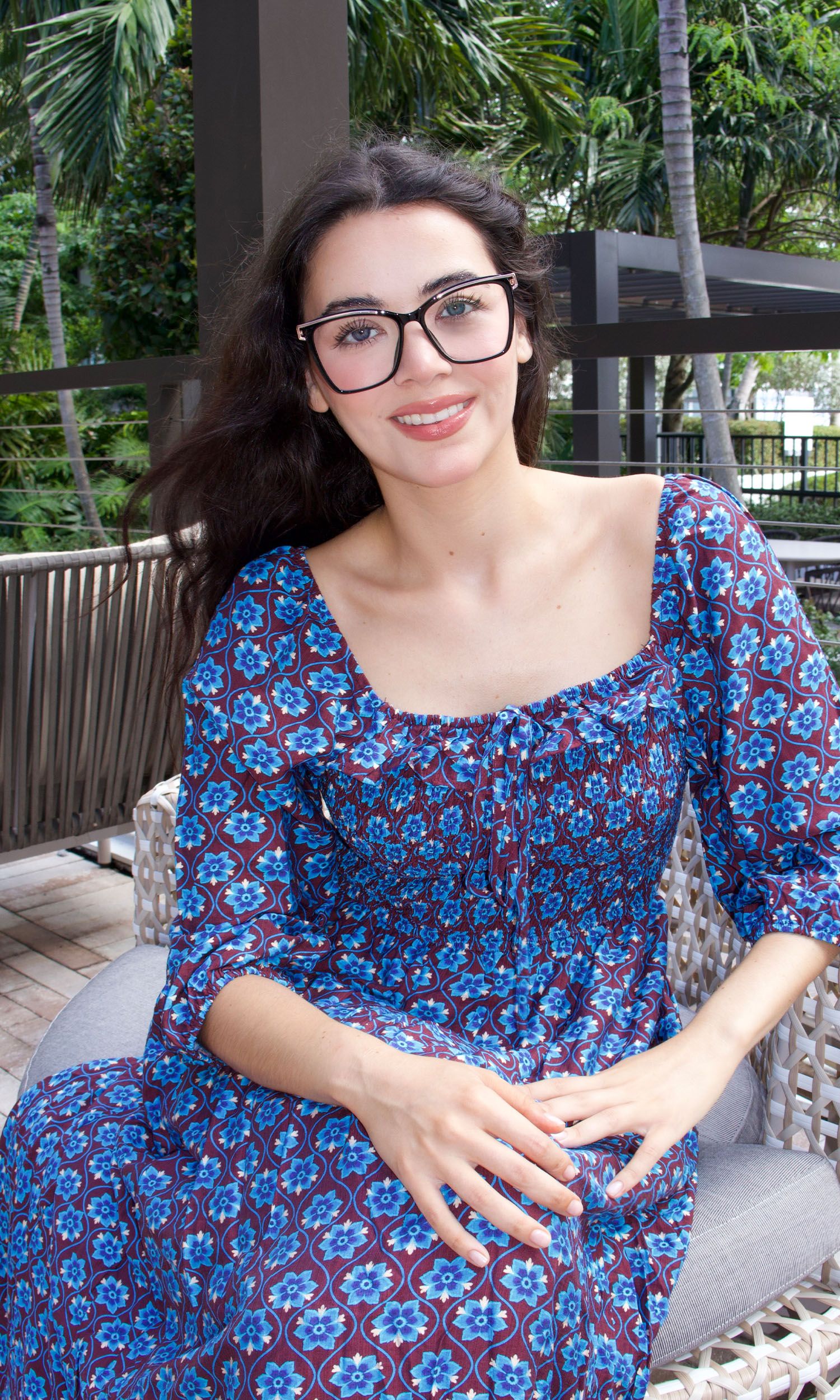 Krystle Noir Carré Lunettes10