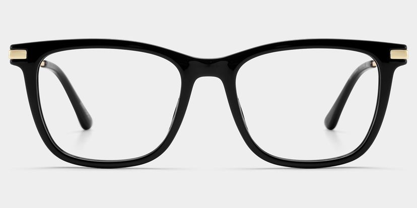 Selena Rectangulaire Noir Lunettes