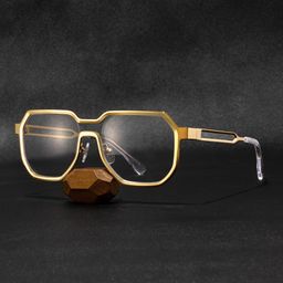 Hype Géométrique Or Lunettes0