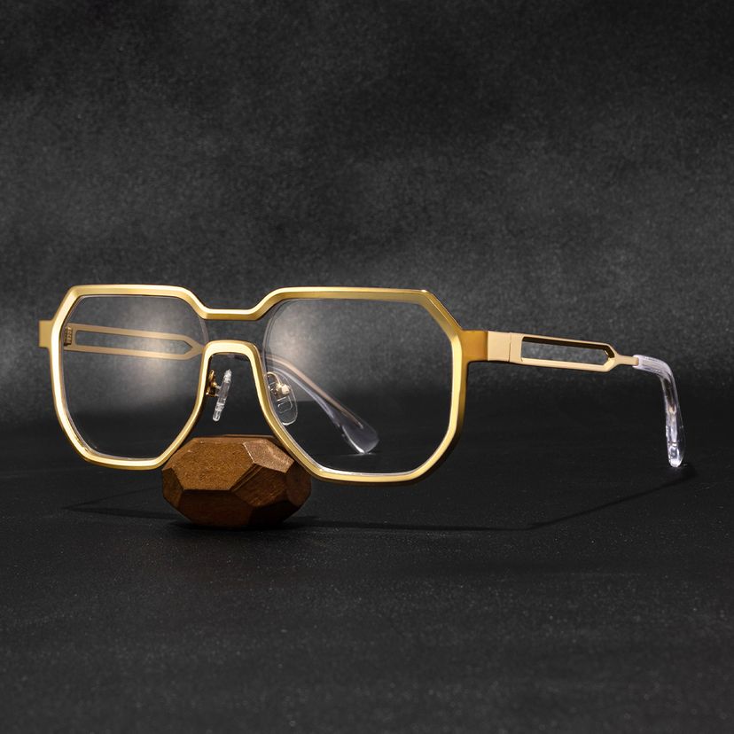 Hype Géométrique Or Lunettes