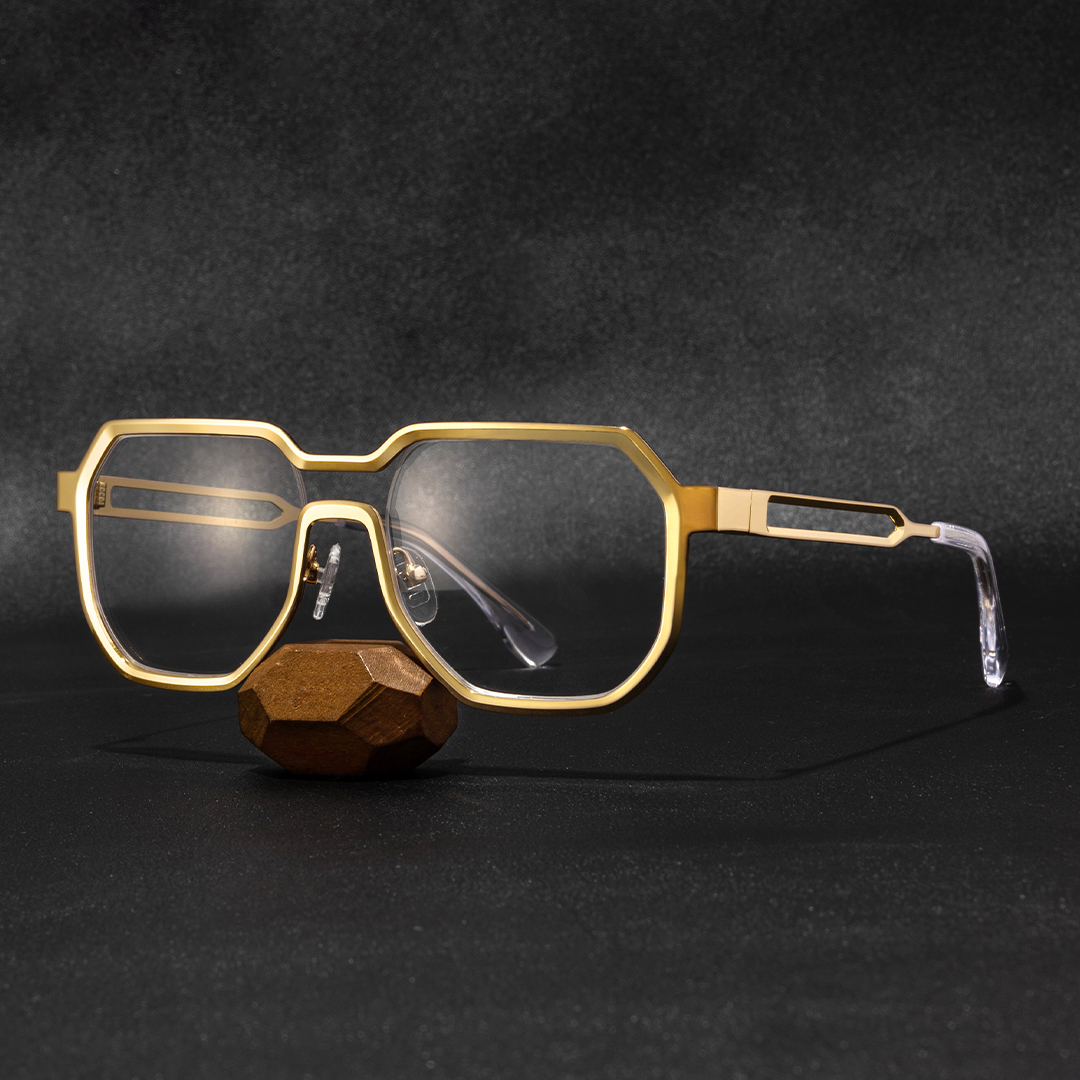 Hype Géométrique Or Lunettes