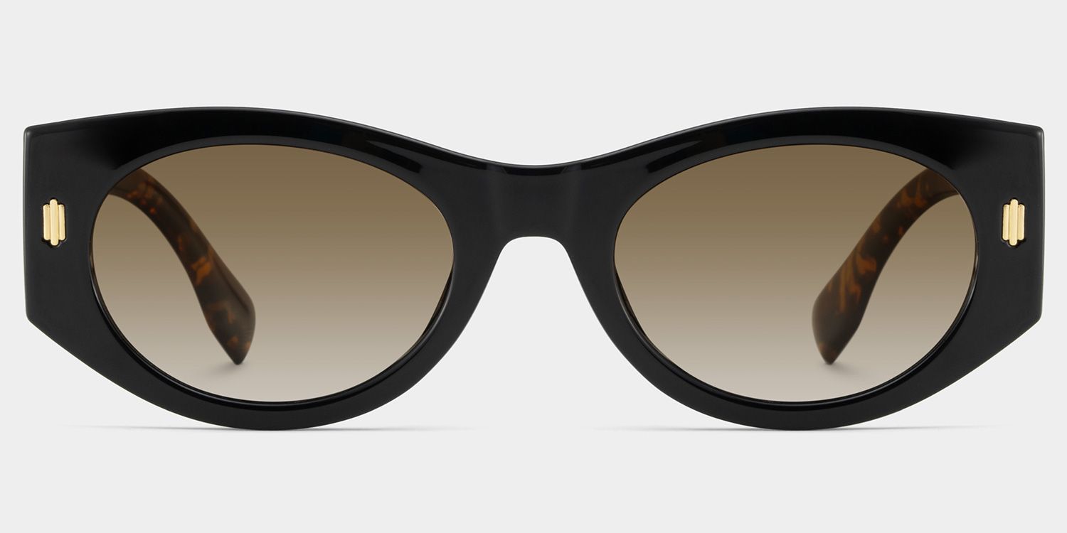 Reina  Lunettes de soleil géométriques noires TR900