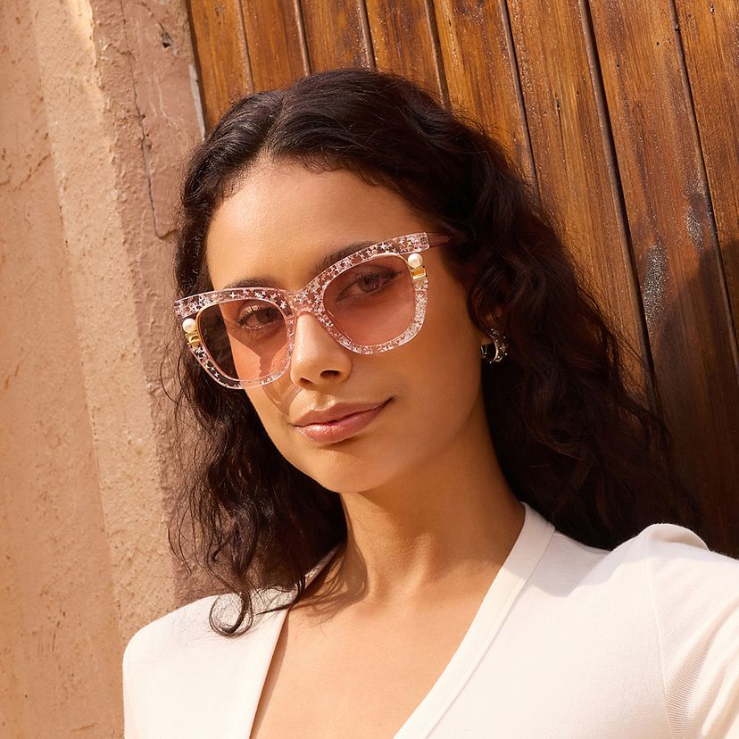 Pearl Rose Cat-eye lunettes