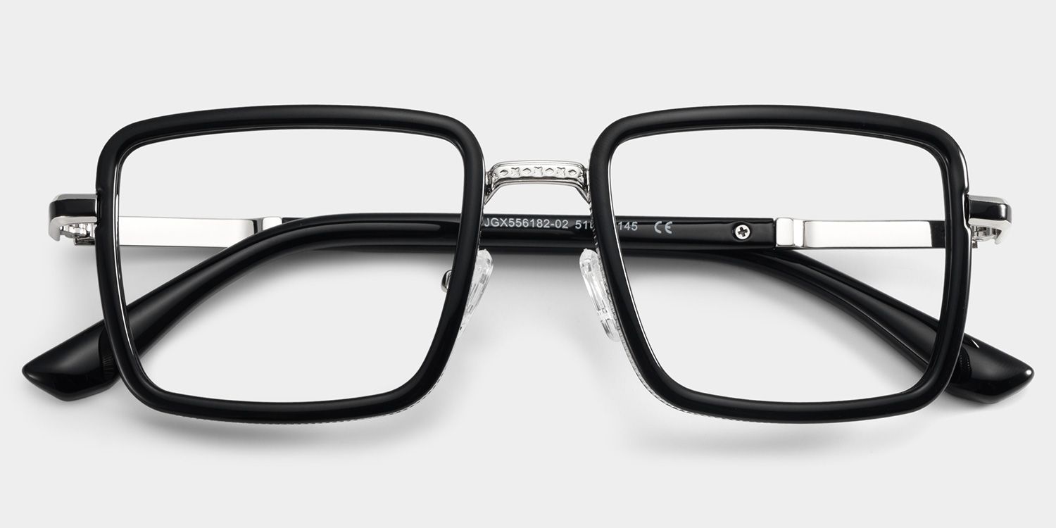 Hunter Carré Noir Lunettes1