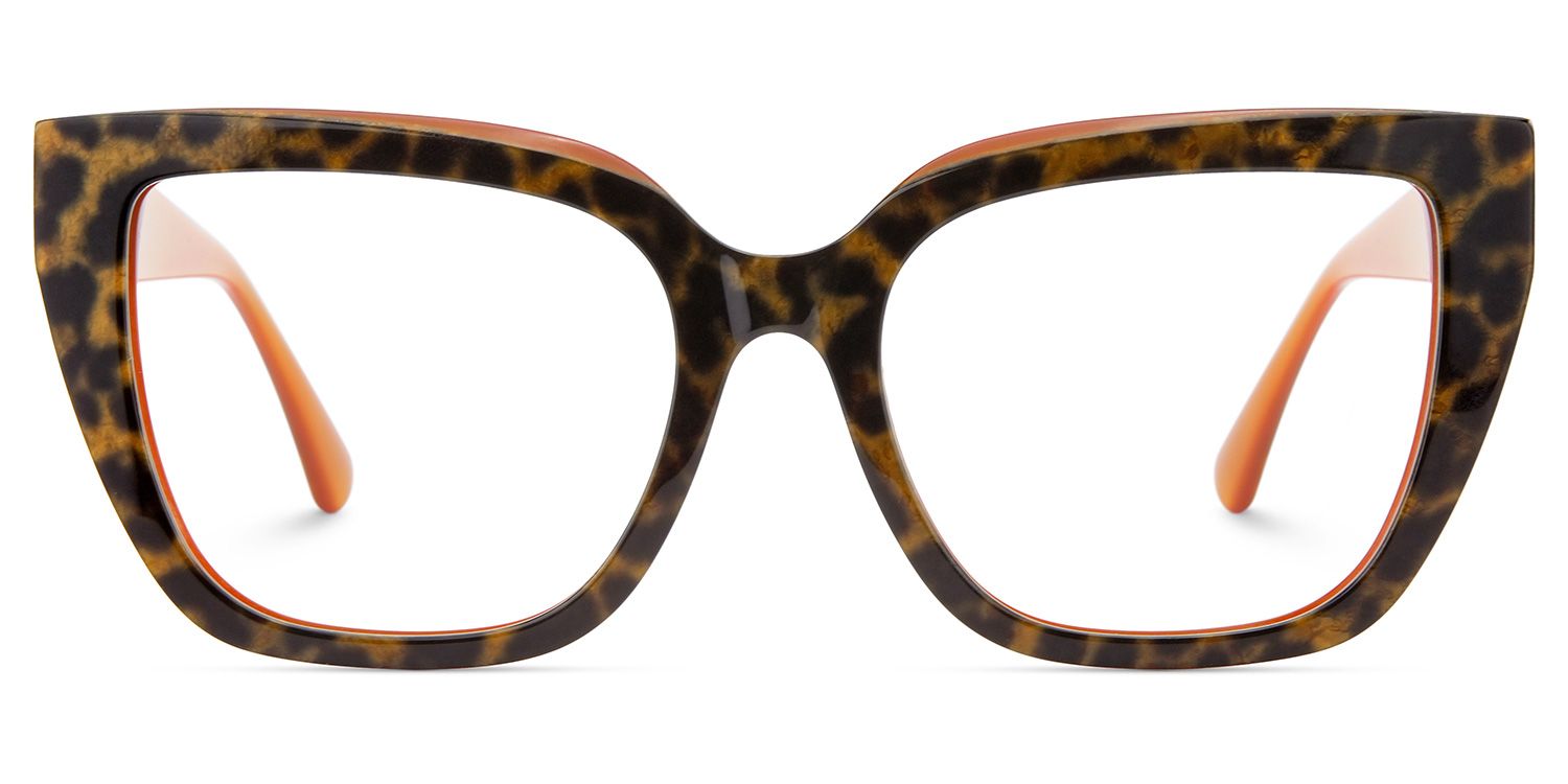 Lunettes De Vue Rétro Kartell œil De Chat - Beige Translucide, Acétate, Fait En Italie