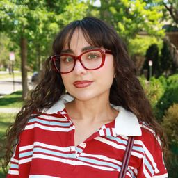 Madeline Rouge Cat-eye lunettes6