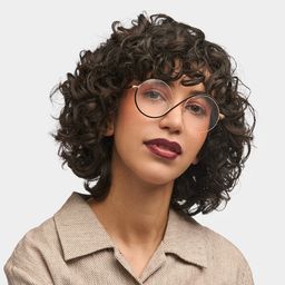 Flozif Noir Ronde lunettes0