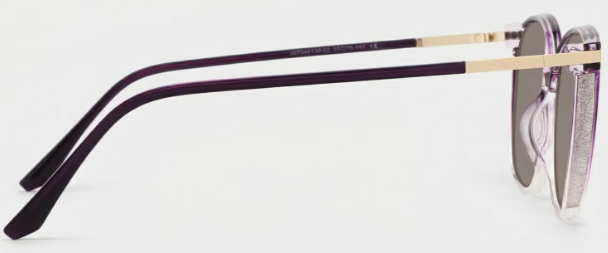 Rodz Tr90 Square Violet Foncé Lunettes de soleil à Monture | ZEELOOL FR3
