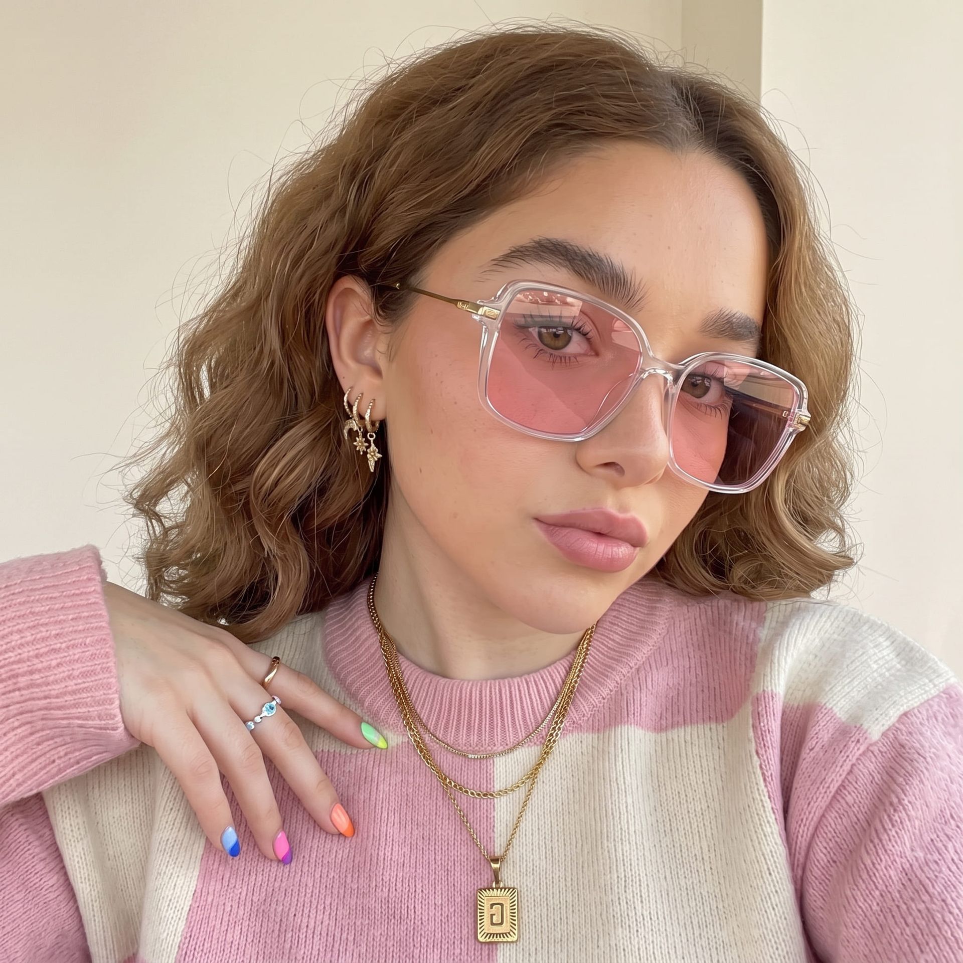 Payton Tr90 Geometric Cristal Lunettes de soleil à Monture | ZEELOOL FR5