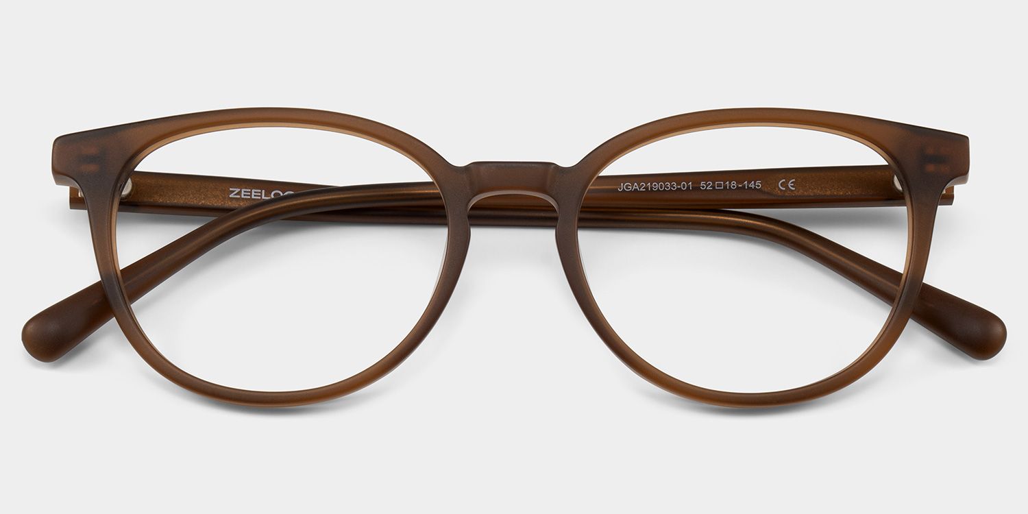 Allison Lunettes papillon en acétate marron mat3