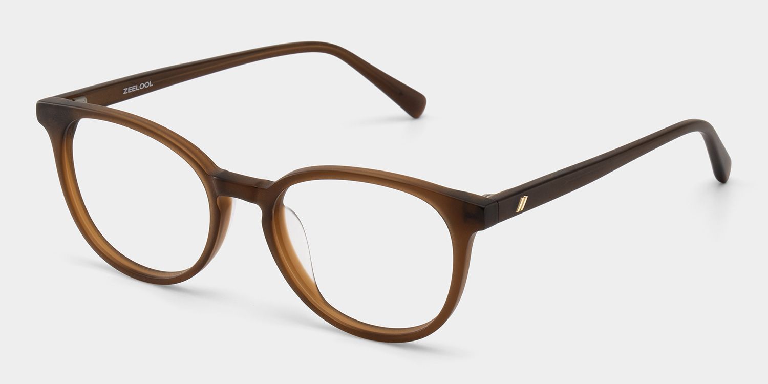 Allison Lunettes papillon en acétate marron mat2