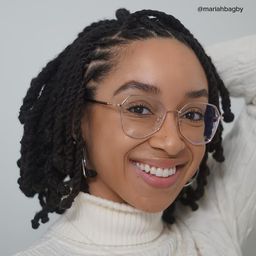 Bivins Or Géométrique lunettes7