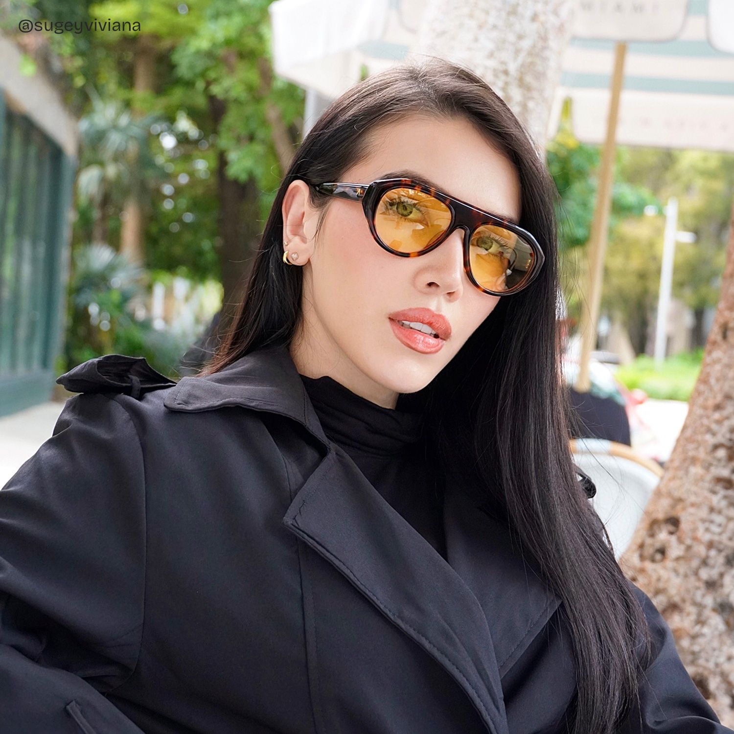 Lunettes de Soleil Écaille L'Aviateur ZEELOOL x Aimee Song6