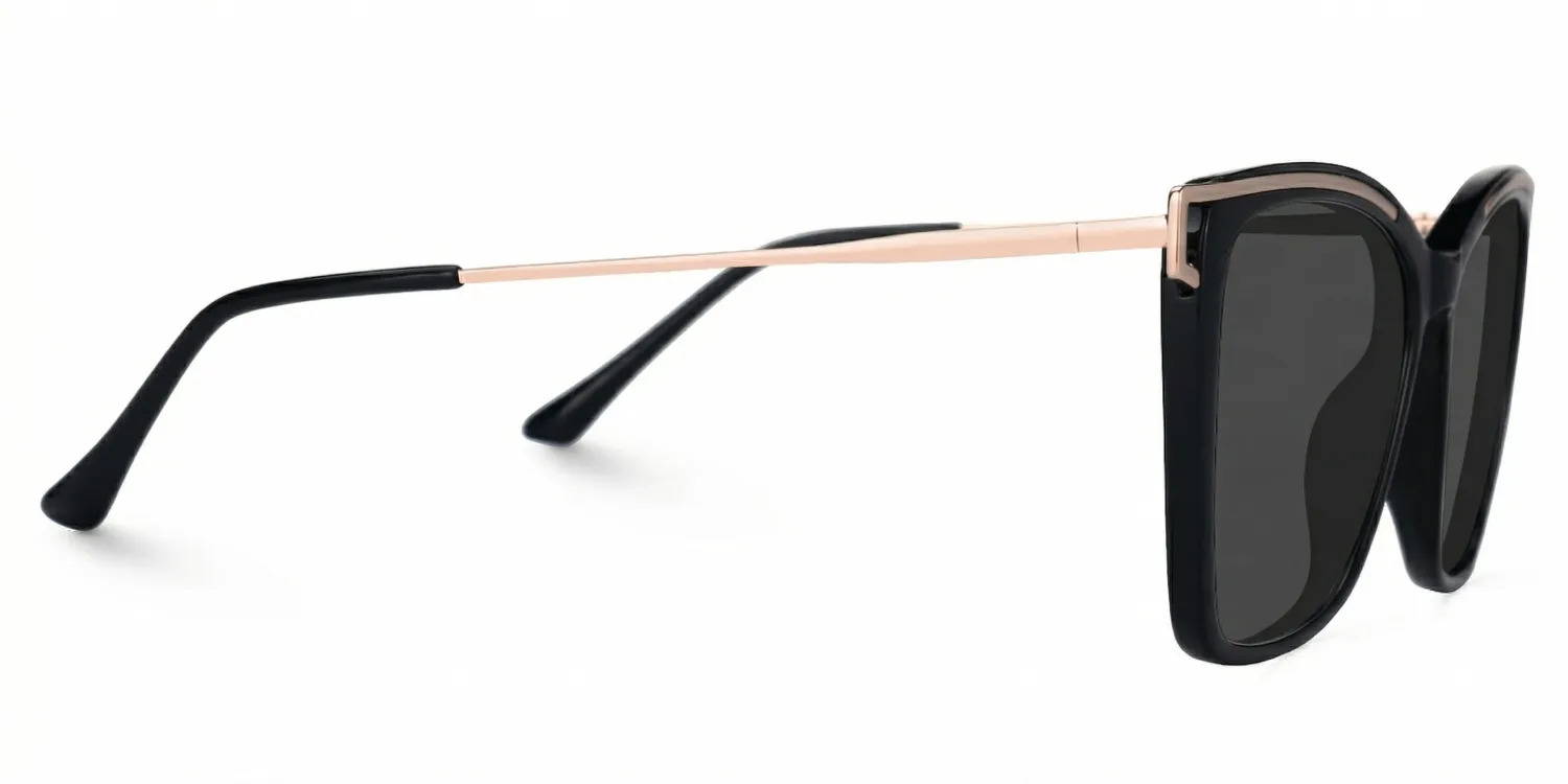 Krystle Noir Carré Lunettes3