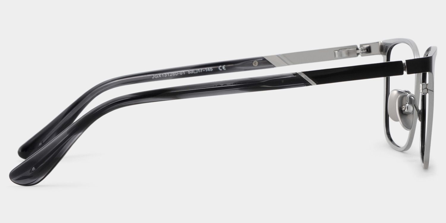 Aubrey Lunettes rectangulaires noires4