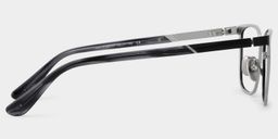 Lunettes rectangulaires noires4