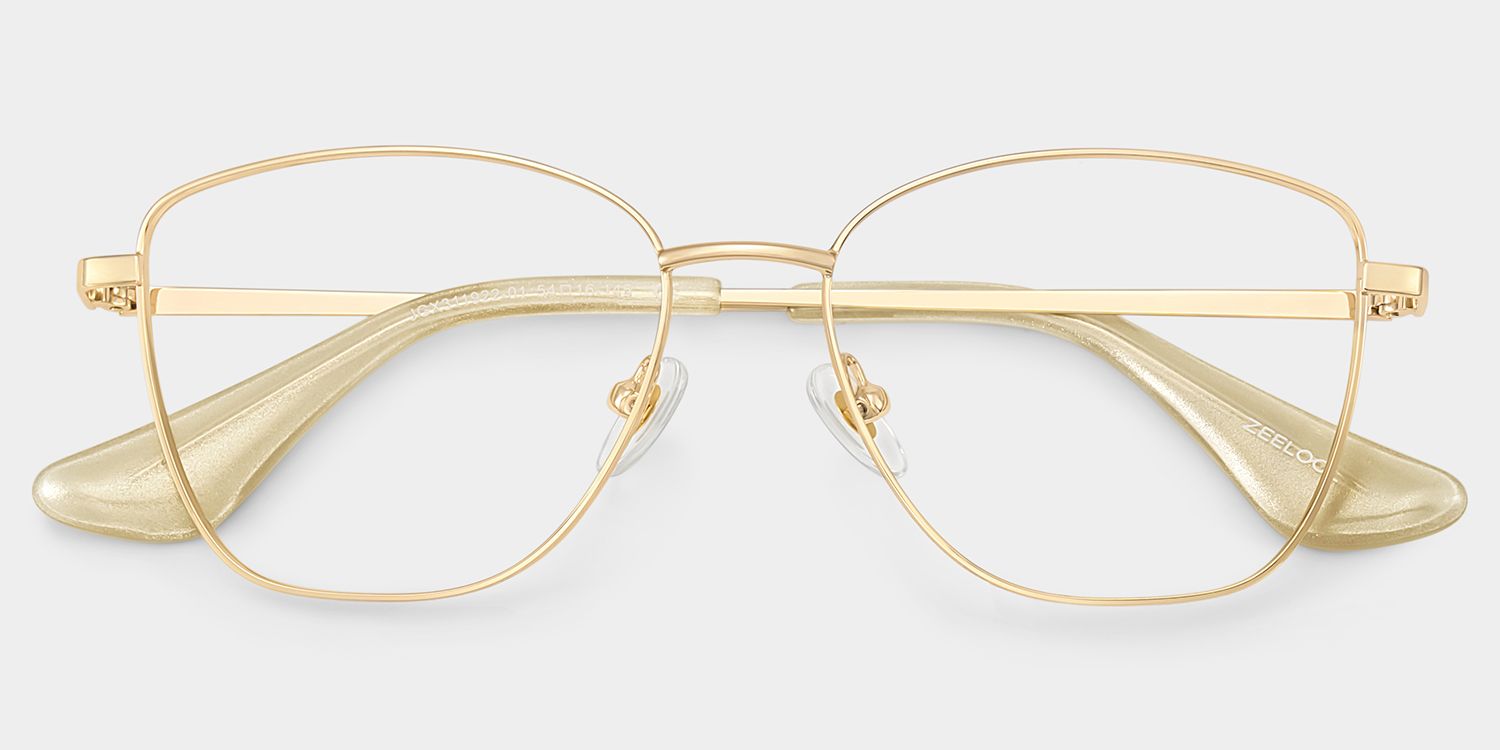 Skyler Carré Doré Lunettes2