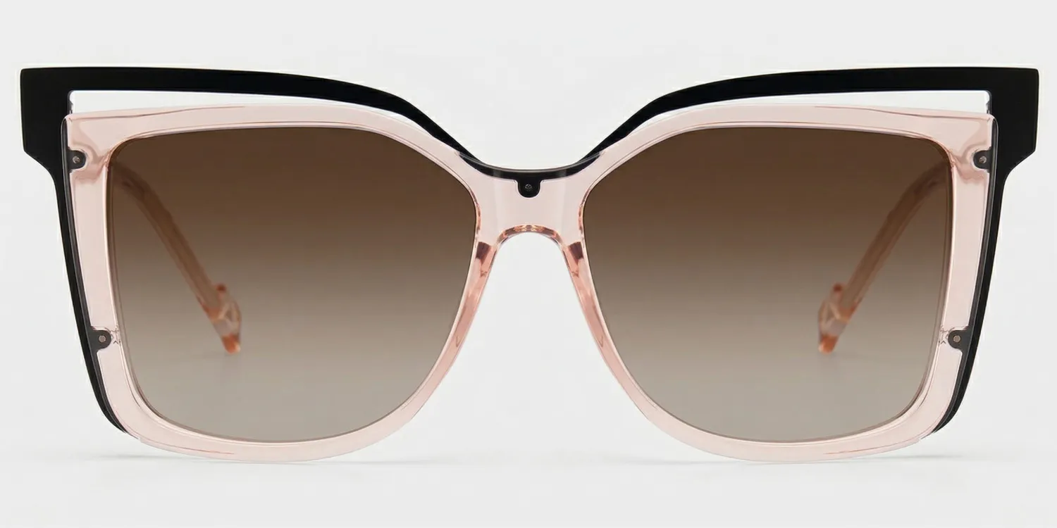 Twolla Carrées Beige Lunettes0