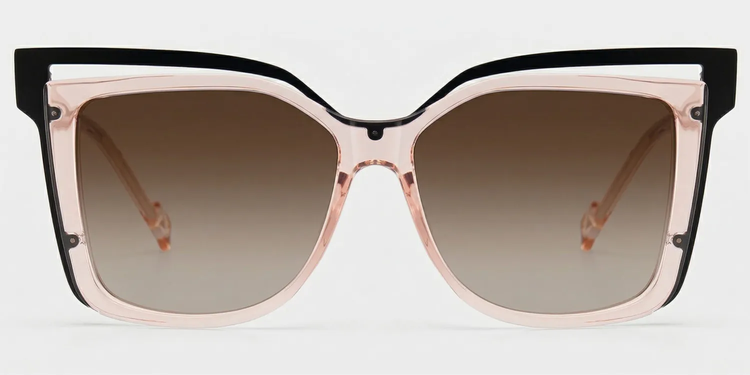 Carrées Beige Lunettes