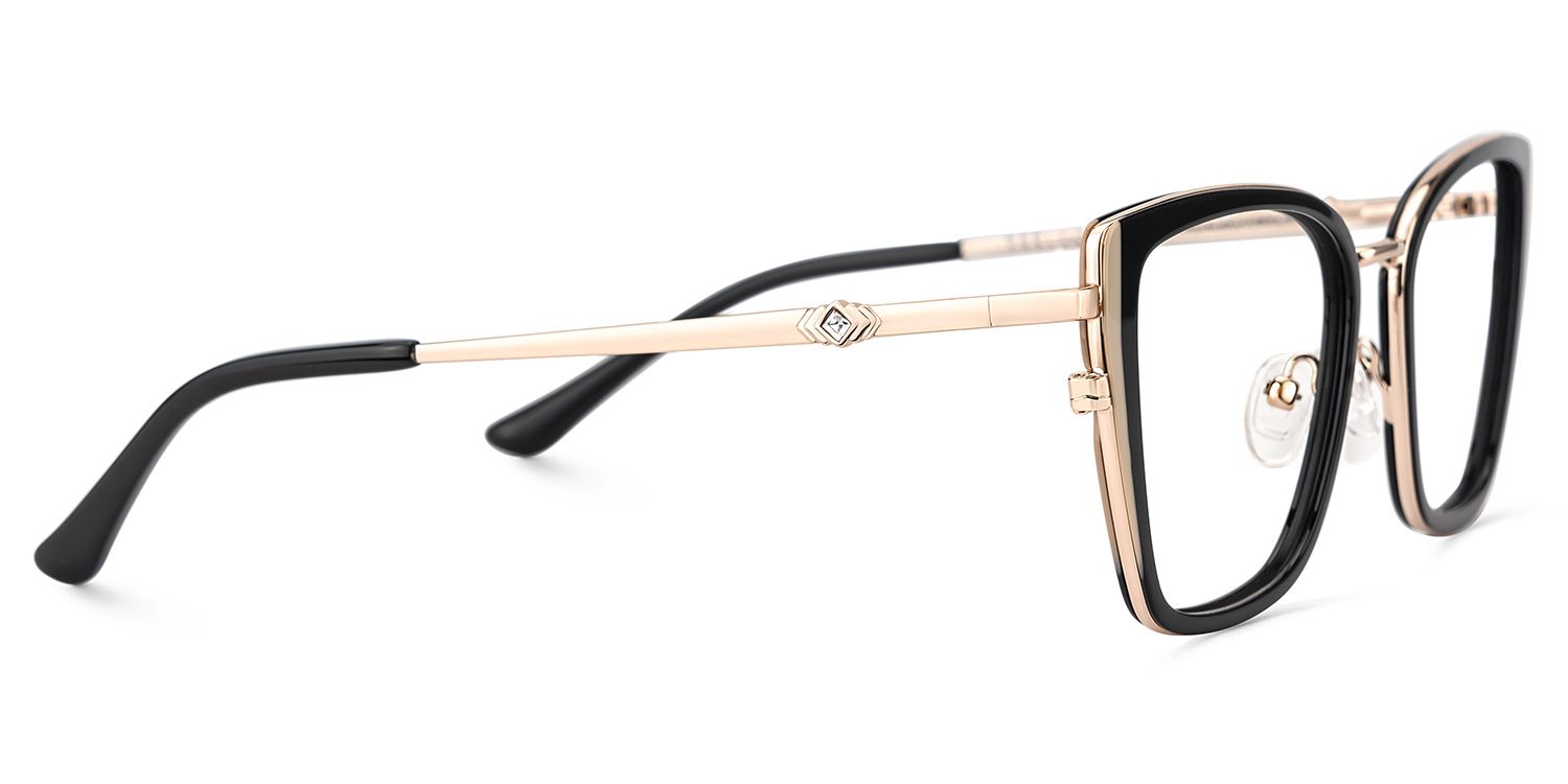 Juniper Rectangulaire Noir Lunettes5