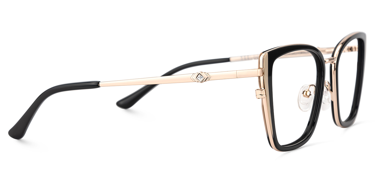 Juniper Rectangulaire Noir Lunettes5