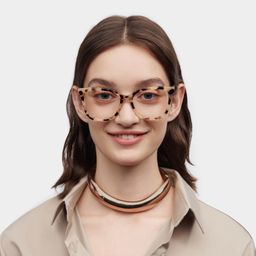 Diane Rectangulaire Tortue Lunettes0