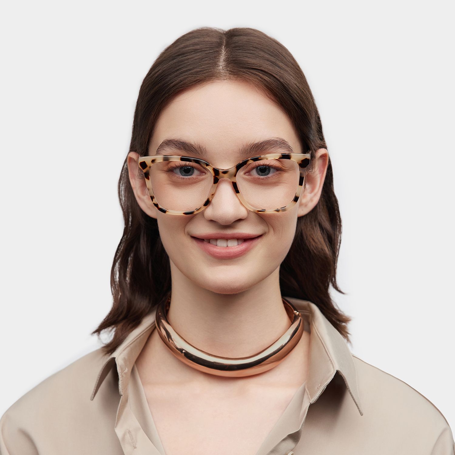 Diane Rectangulaire Tortue Lunettes0