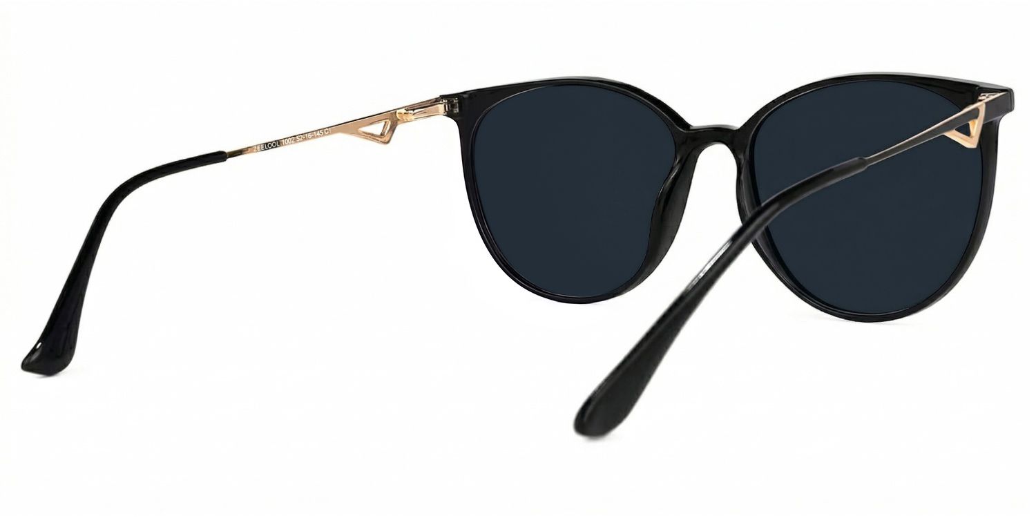 Lunettes Chanty Round Noires | Zeelool3