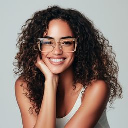 Kiana Beige Carré lunettes0