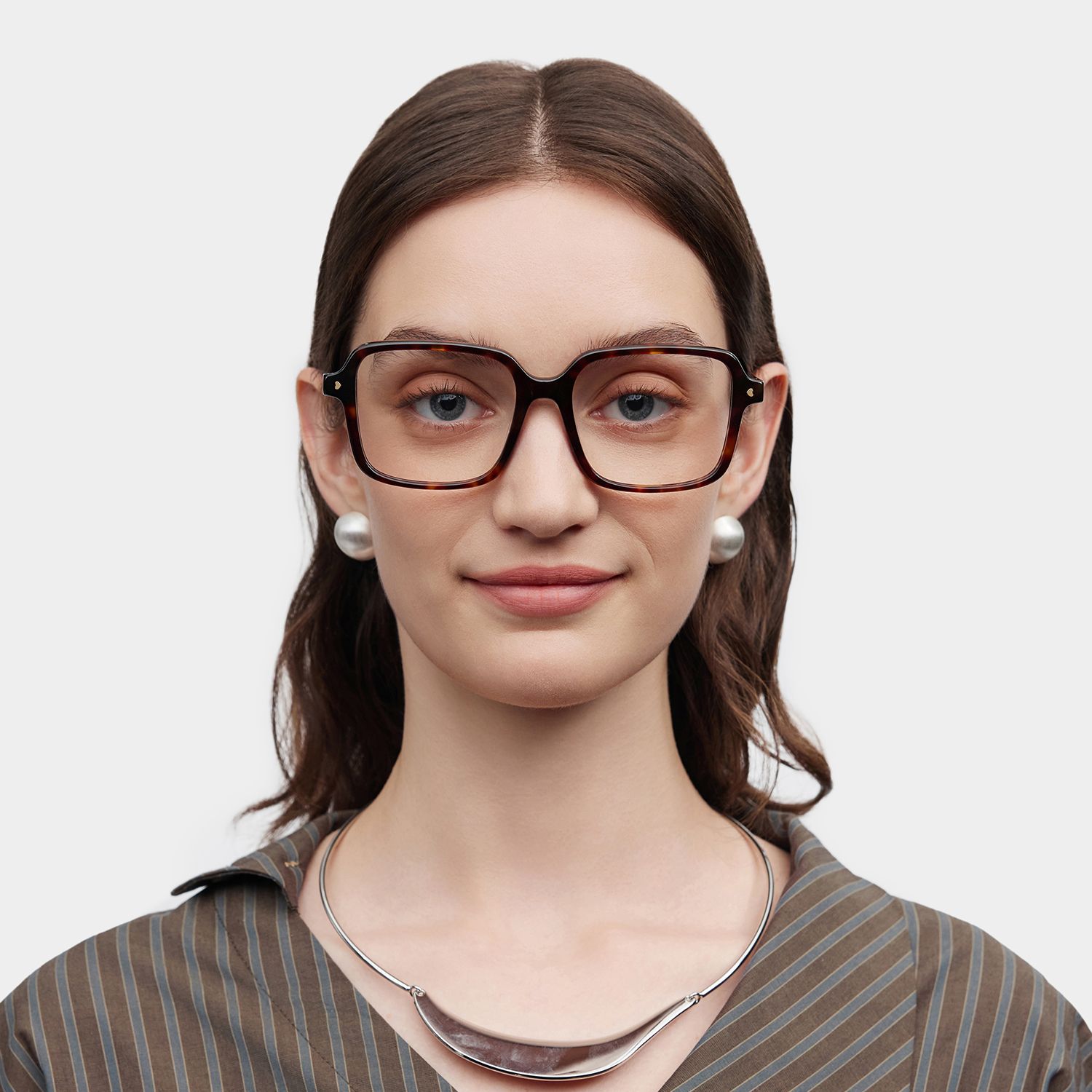 Talia Carré Tortue Lunettes1