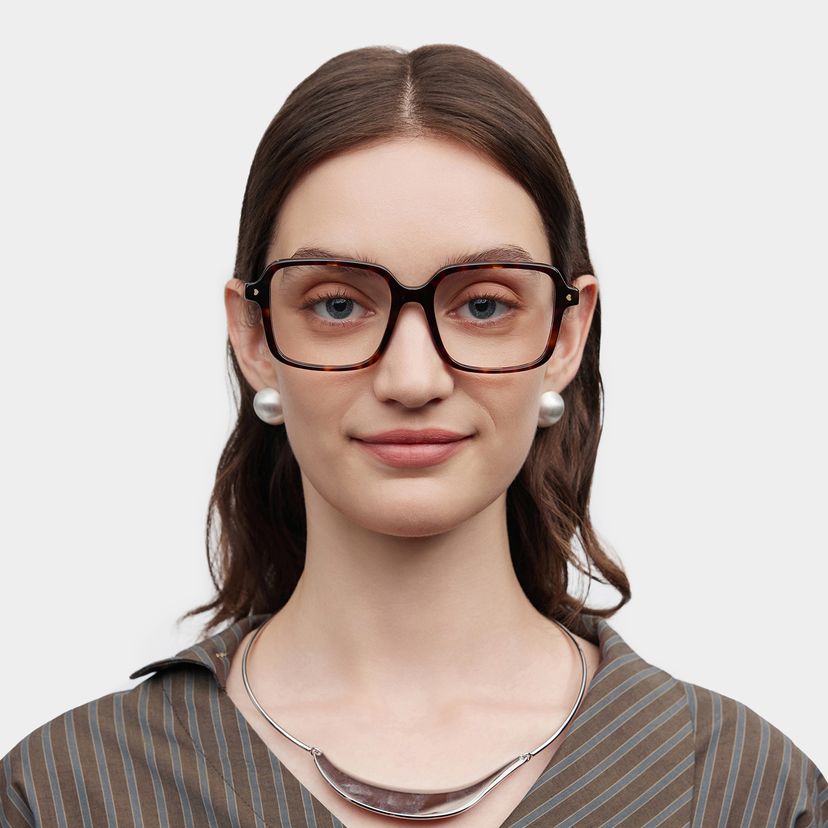 Talia Carré Tortue Lunettes