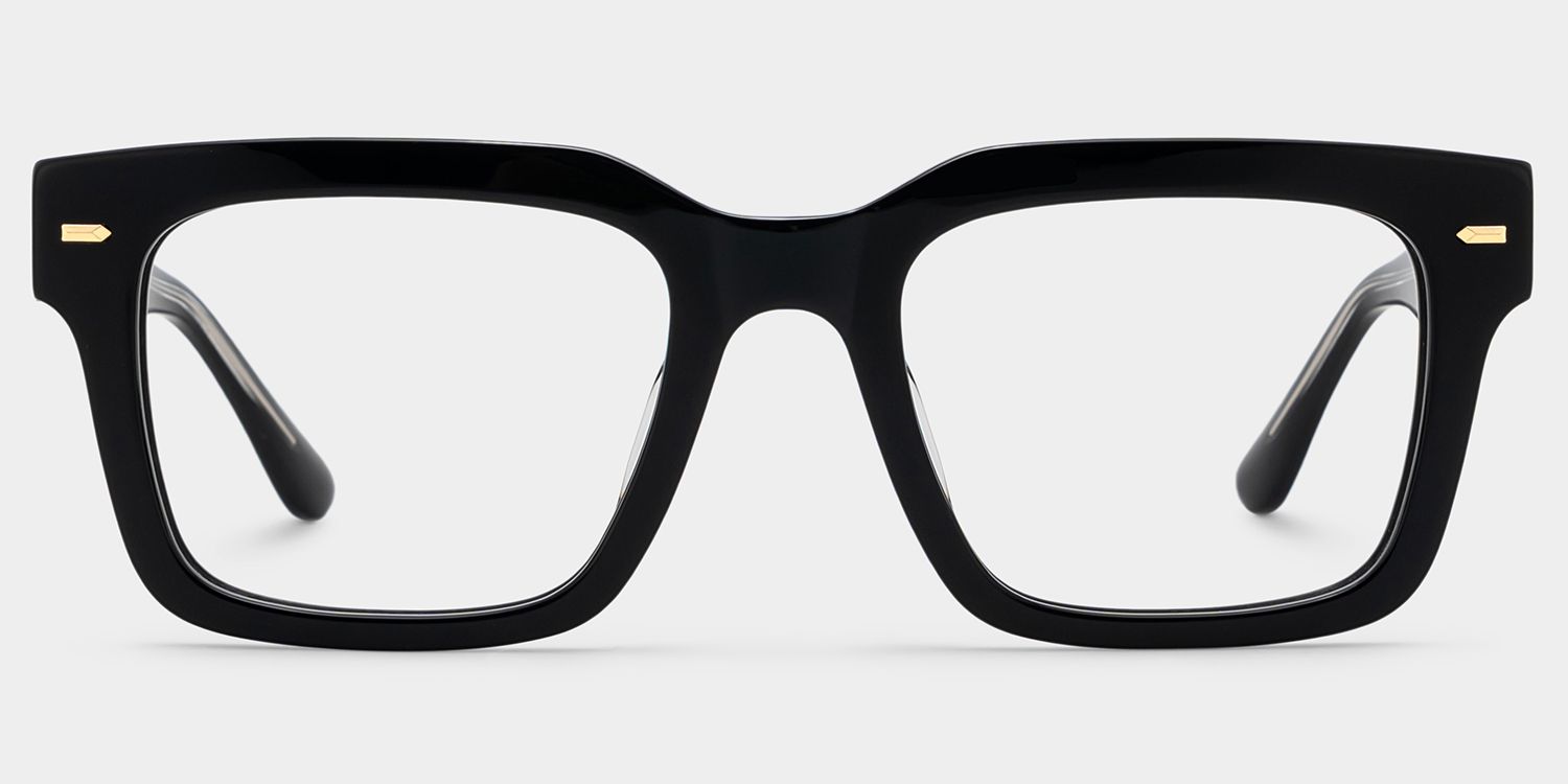Benjamin Lunettes rectangulaires noires1