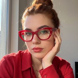 Dillon Rouge Cat-eye lunettes6