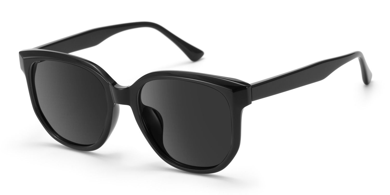 Mirage Lunettes de soleil géométriques noires TR902