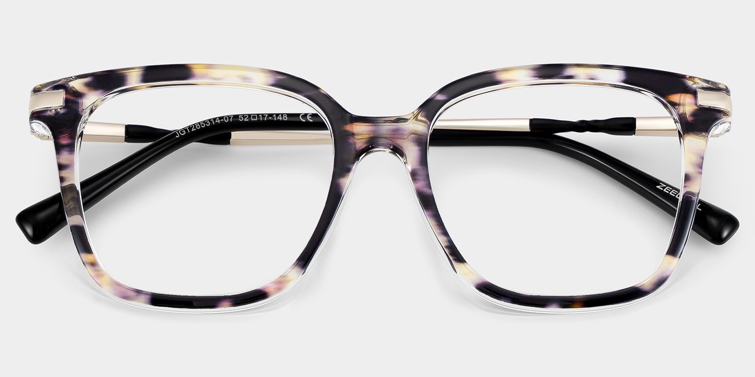 Jacqui Carré Tortue TR90 Lunettes1